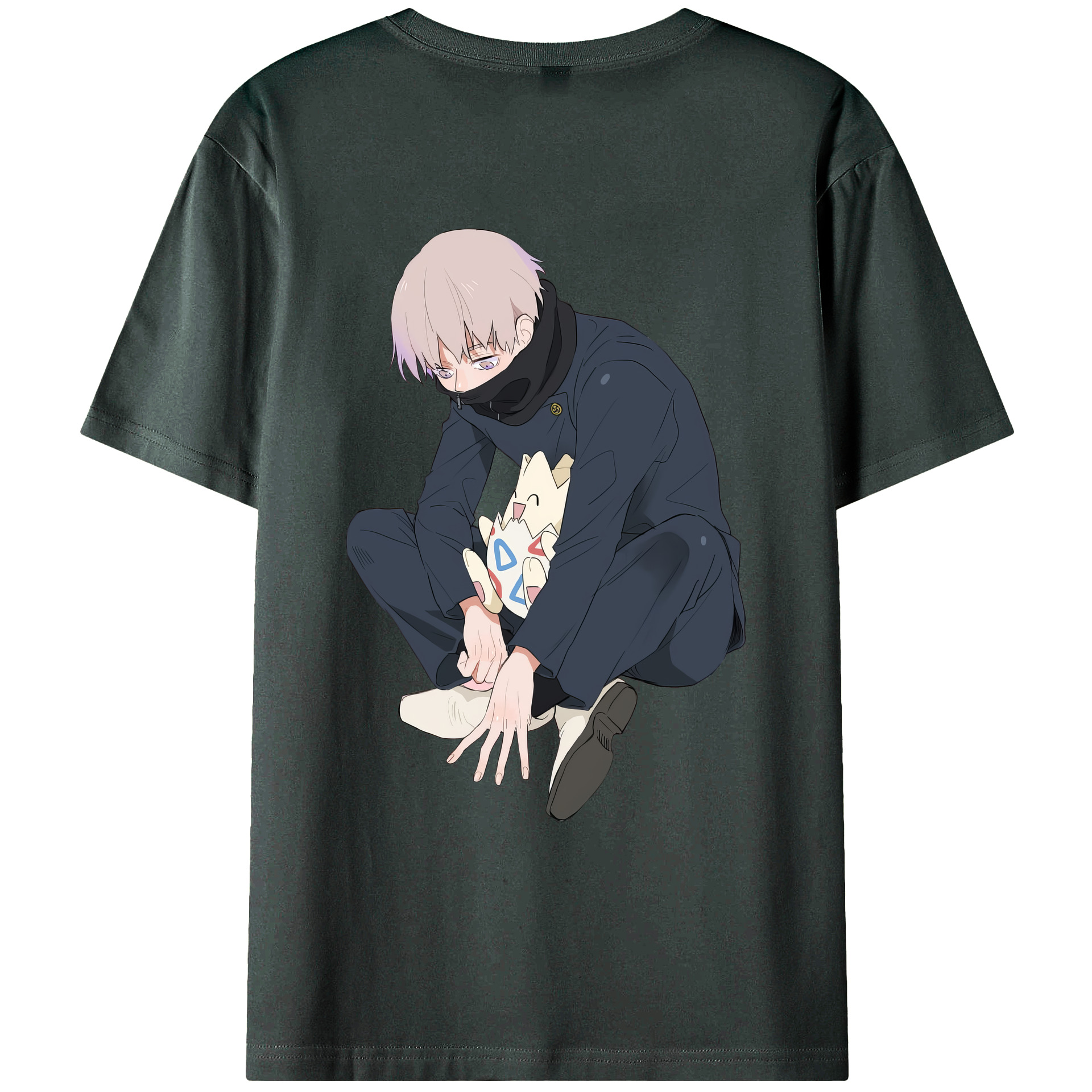 （画像用） 呪術廻戦 Jujutsu Kaisen 綿100％ メンズ半袖Tシャツ（バックプリント） 通気性